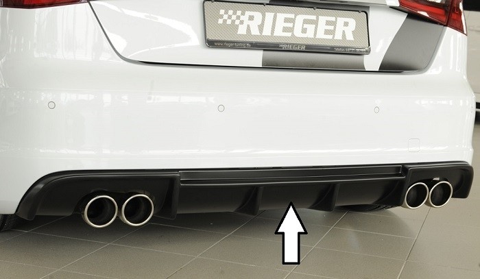 Achteraanzet Rieger Audi A3 8V Sportback 12-16 ABS