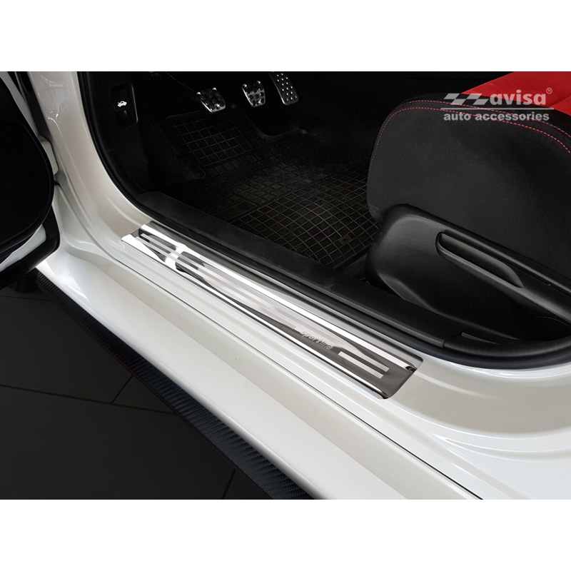 Stainless Steel Door sill protectors  Honda Civic X HB 5-doors 2017-2022 'Sportline' - 4-pieces