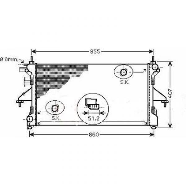 Radiator DUCATO/JUMPER/BOXER 06->> 778x375x26 HDI+JTD -AC