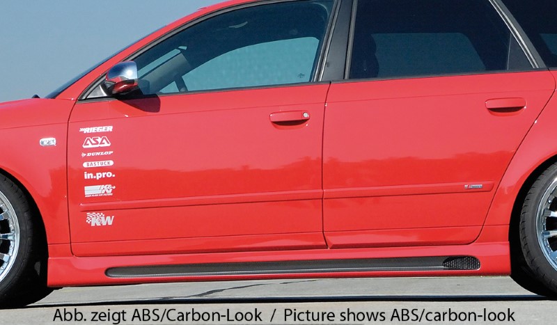 Zijskirts Audi A4 8E Rieger met uitsnede
