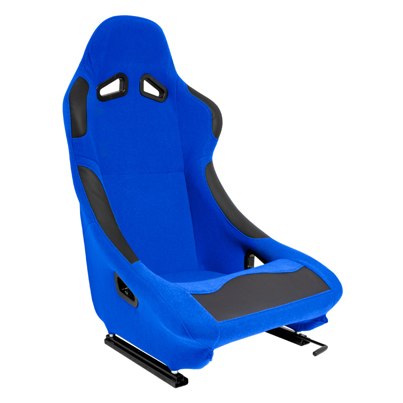 Sport seat 'BW' - Blue - Non-reclinable back-rest - incl. slides