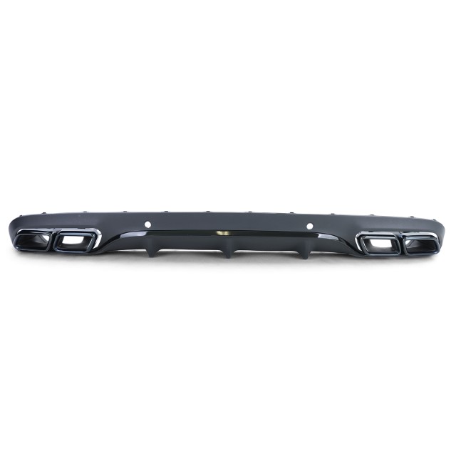 Diffusor Mercedes C205 A205 Coupe / Cabrio 15-19 C63 Design Zwart