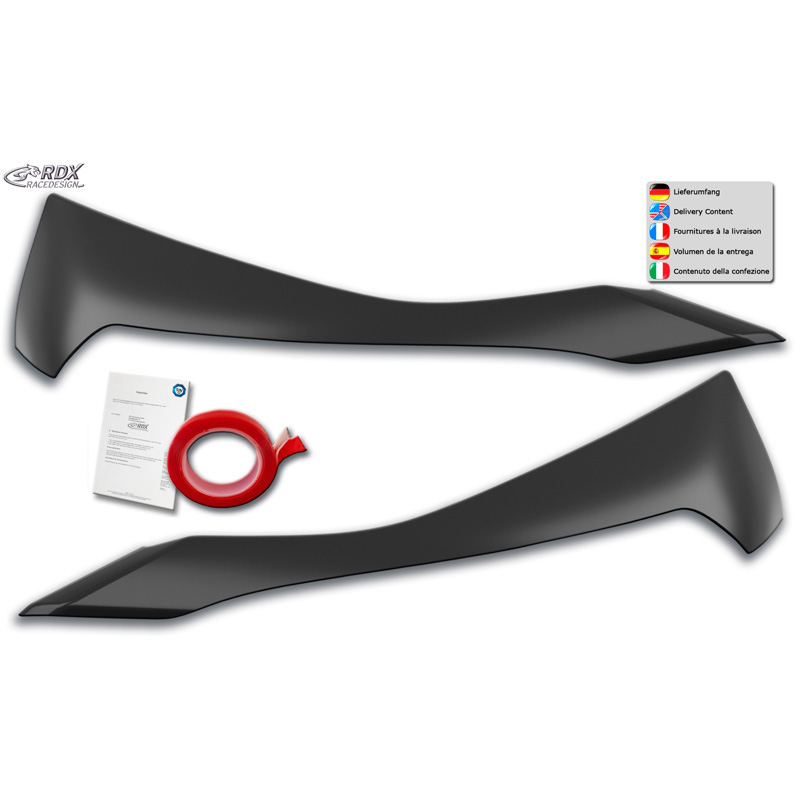 Koplampspoilers  Renault Captur II 2020- (ABS)