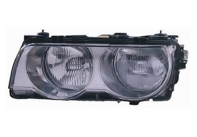 koplamp, H7+H1, chroom, elektr verstelb, rechts BMW 7 serie E38,