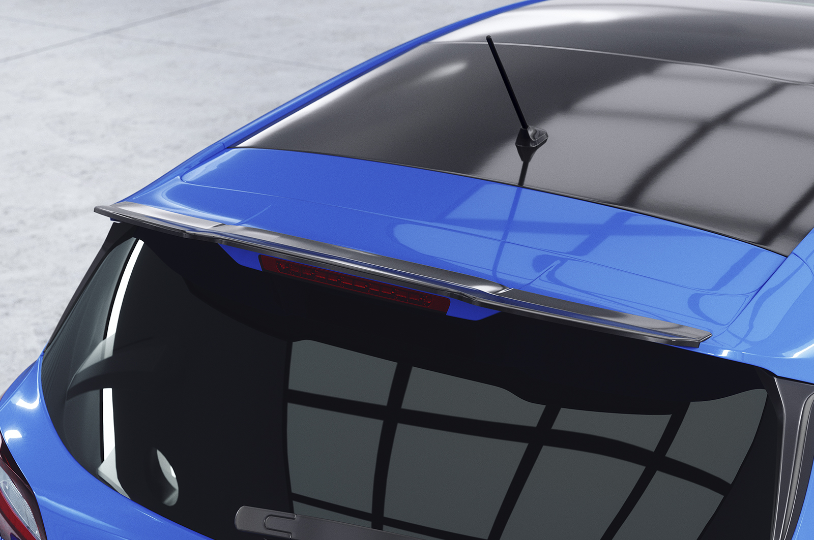 Spoiler Ford Fiesta MK8 ST/ST-Line CSR glans Zwart