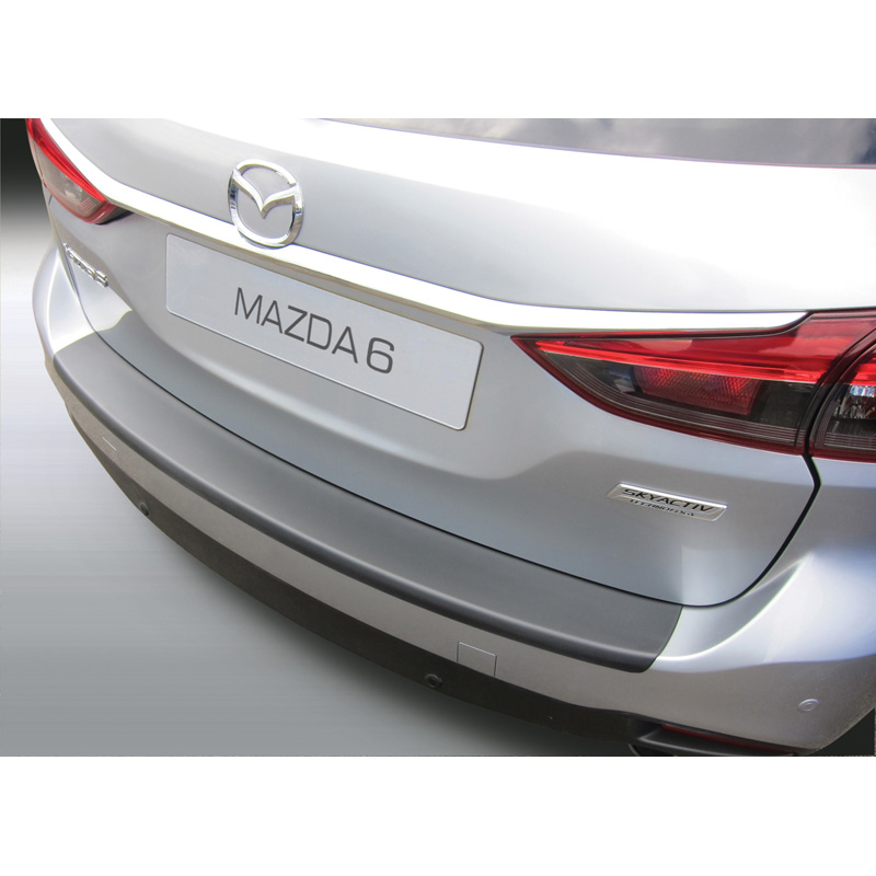 ABS Rear bumper protector  Mazda 6 Sportbreak 2013- Black