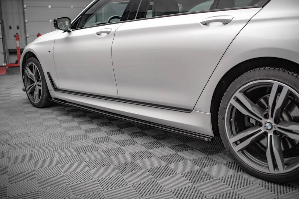 Zijskirts BMW 7-Serie Lang G12 M-Pakket Maxton Glans Zwart