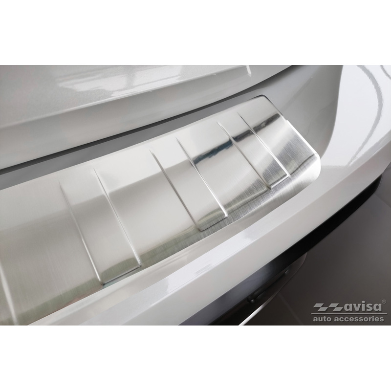 Stainless Steel Rear bumper protector  Peugeot 308 III HB & SW 2021- 'Ribs'
