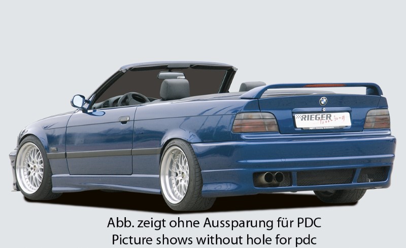 Achterspoiler BMW E36 Sedan without 3e remlicht Rieger