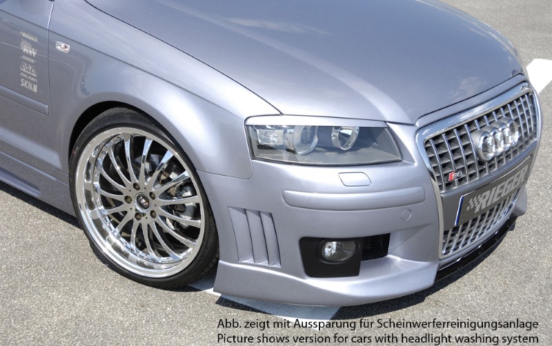 Frontbumper Audi A3 8P nieuw design Rieger