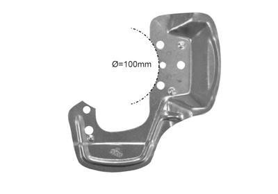 stofschild, 100mm, links Opel Tigra