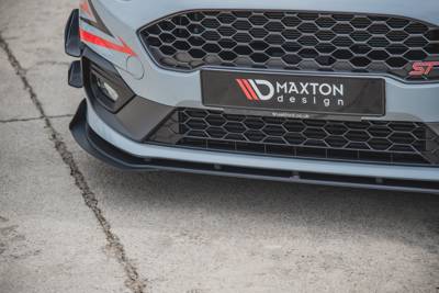 Racing Voorspoiler Ford Fiesta Mk8 ST / ST-Line Glans Zwart