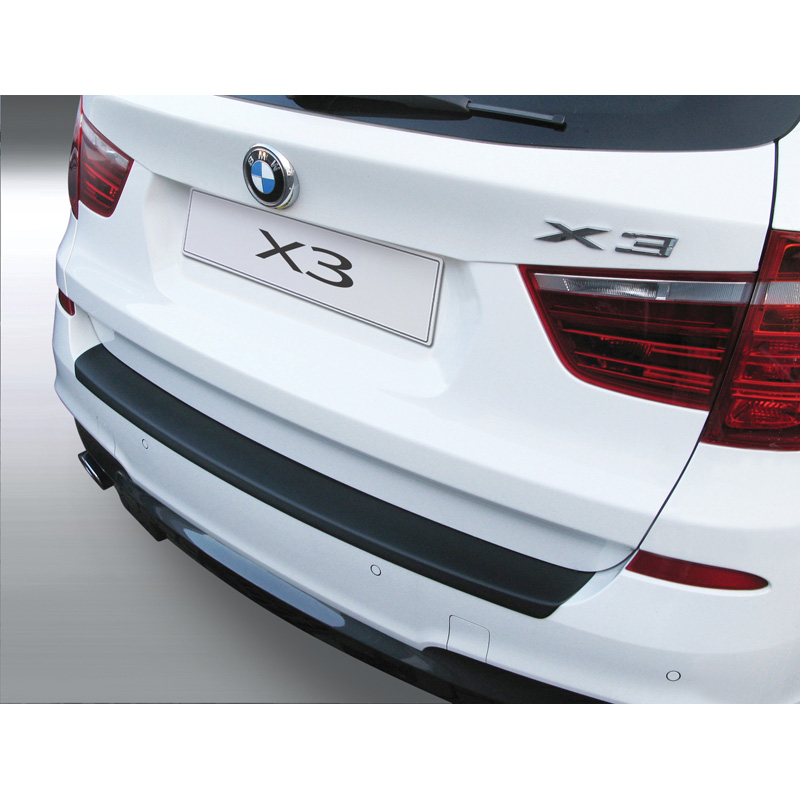 ABS Rear bumper protector  BMW X3 2010-2014 Black