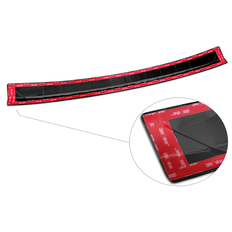 Zwart RVS Achterbumperprotector  Mercedes C-Klasse W206 Kombi 2021- 'Ribs'