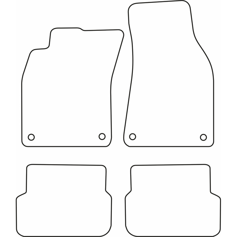 Automatten Velours  Audi A6 2004-2007