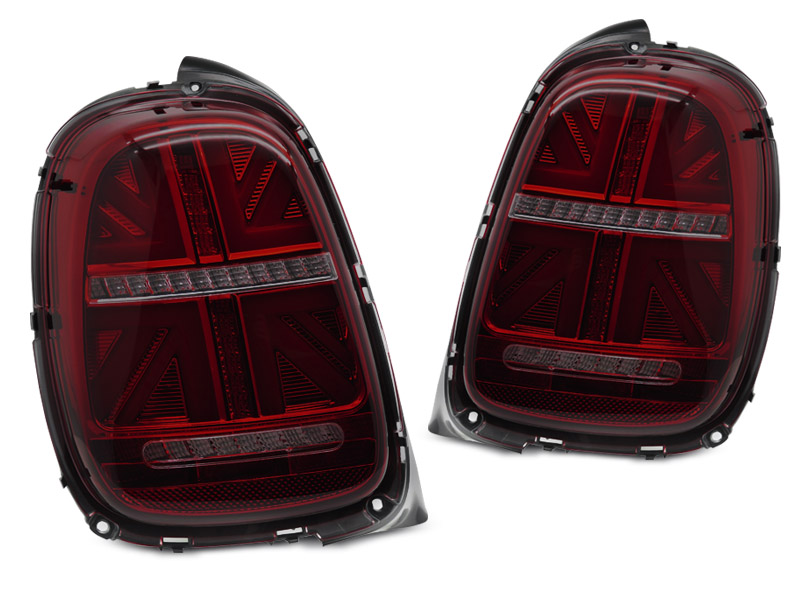 Achterlichten MINI ONE F55 F56 F57 3D 5D (2014-2018) Dynamisch Rood/Smoke