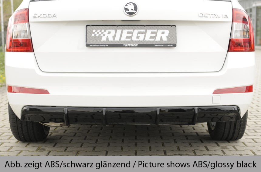 Diffuser Skoda Octavia (5E) pdc Rieger carbon-look