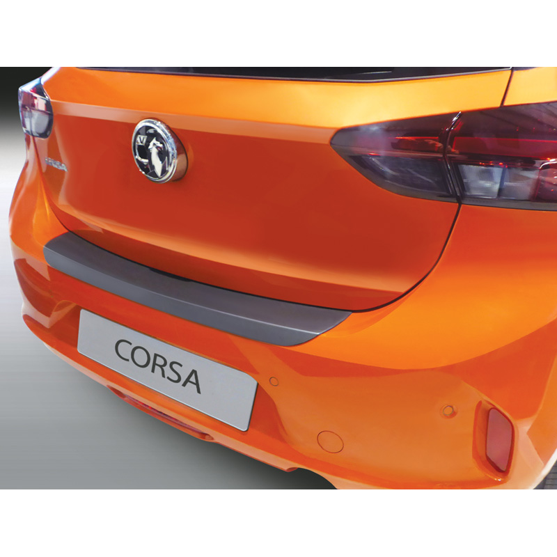 ABS Rear bumper protector  Opel Corsa F 5 doors 2019- Black