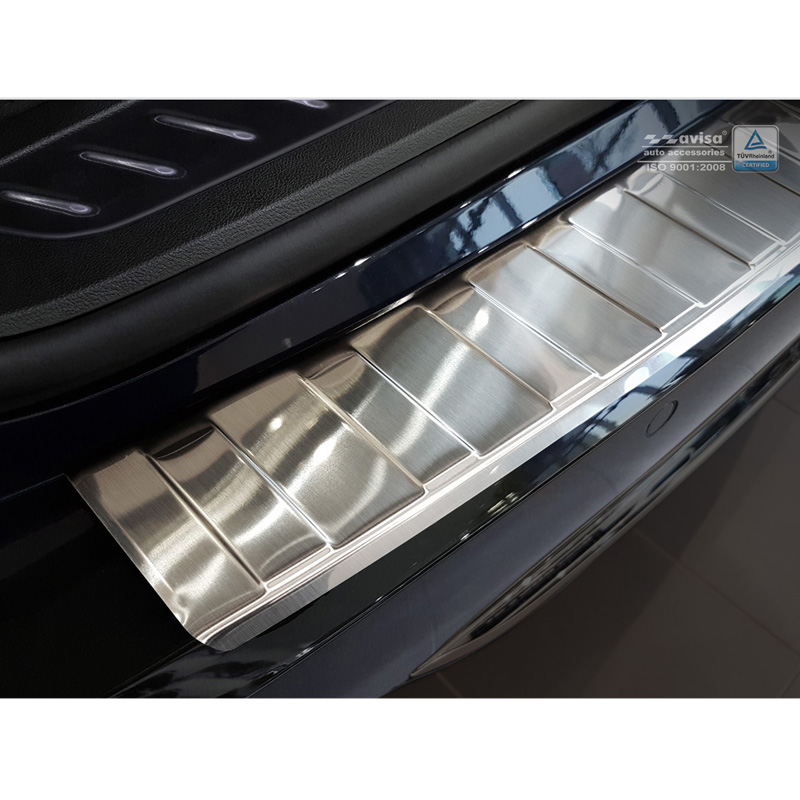 Stainless Steel Rear bumper protector  BMW 5-Series G31 Touring 2017-2020 excl. M-Sport 'Ribs'