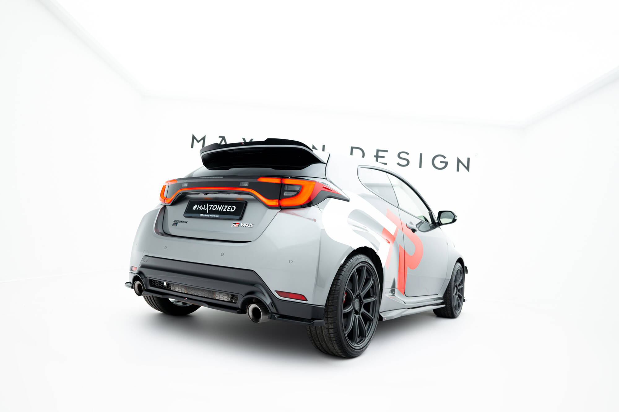 Achter Diffuser Toyota GR Yaris MK4 Facelift Maxton Glanzend zwart