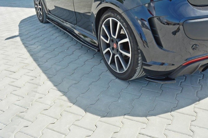 Achterzij Spoilers Fiat Punto Evo Abarth Glanzend Zwart
