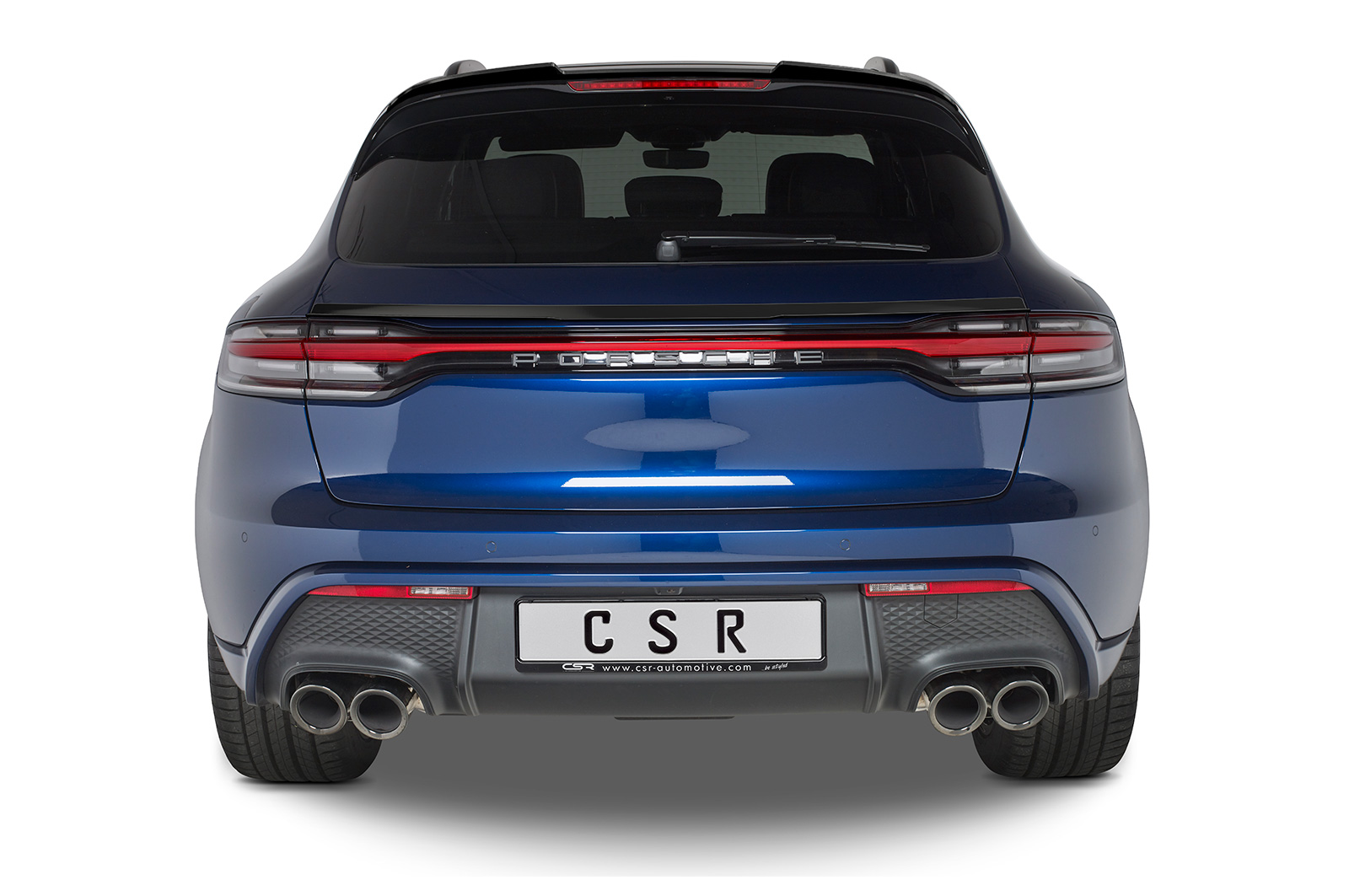 Spoiler Porsche Macan CSR glans Zwart