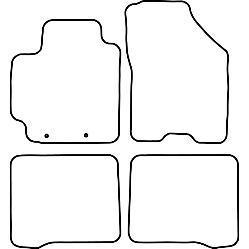 Set velour car mats  Suzuki Baleno 2016-