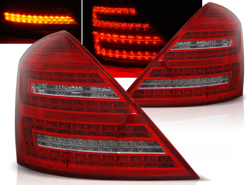 Taillights LED Mercedes S-klasse W221 red/clear