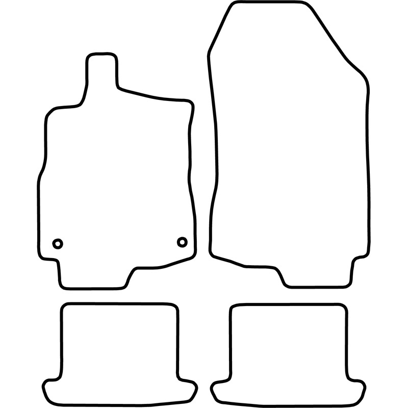 Set velour car mats  Renault Megane CC 2010-