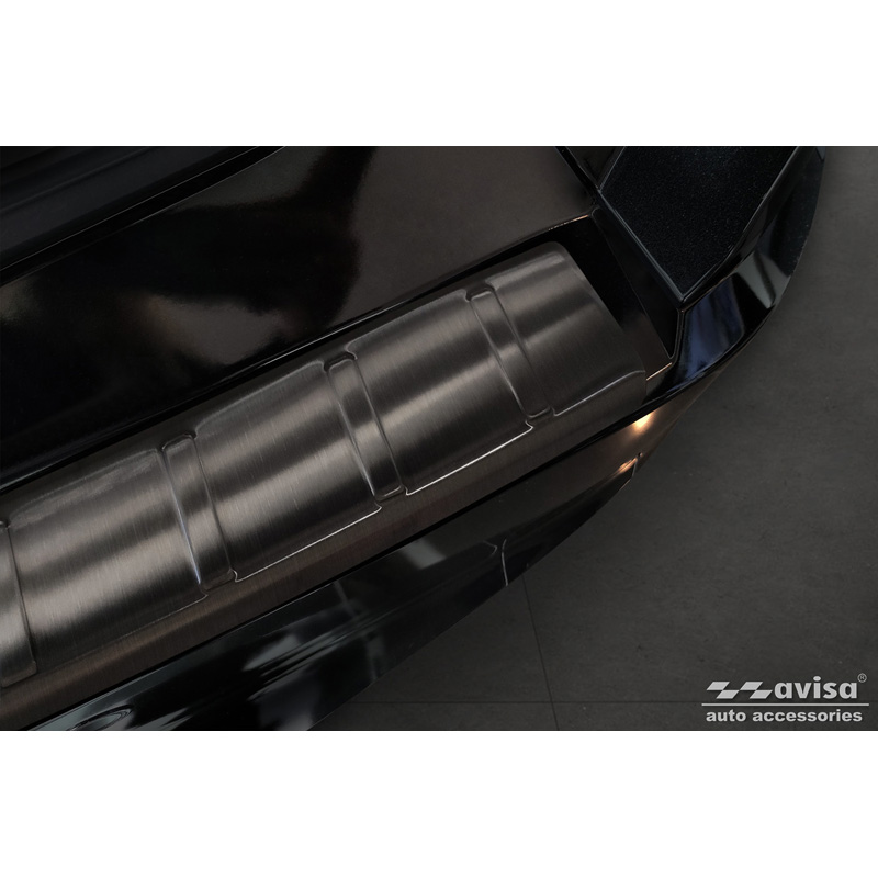 Zwart RVS Achterbumperprotector  Lexus RZ 2023- 'Ribs'