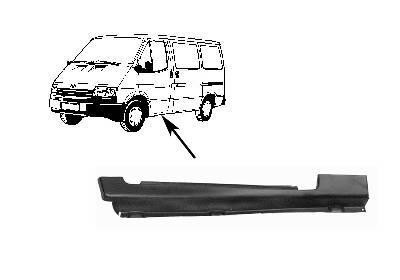 dorpel, lang, links,-09/1991 Ford Transit, 1986-1994