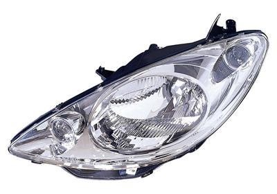 koplamp, H4, chroom huis, elektr verstelb, incl stelmotortje, li
