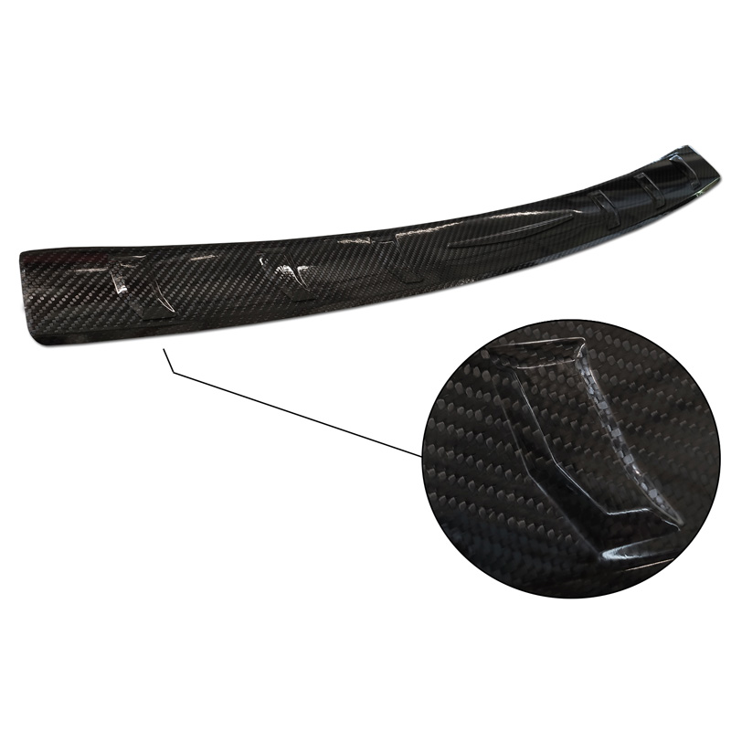Echt 3D Carbon Achterbumperprotector  Ford Mustang VI Coupé 2015-2017 & FL 2017- incl. GT 'Ribs'