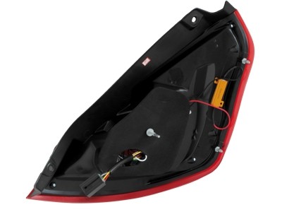 Achterlichten Ford Fiesta LED rood/chroom 08-