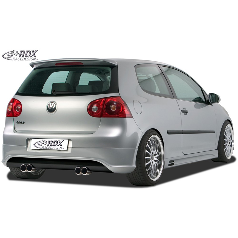 Rear bumper skirt  Volkswagen Golf V R32 Hatchback 3/5-doors 2003-2008 (exhaust left/right) excl. Variant/Plus (ABS)