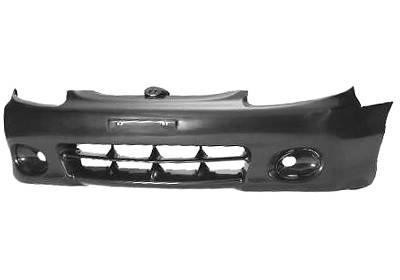voorbumper, zwart, 02/1997-Hyundai Accent/Excel, 4/5 drs, 1995-1