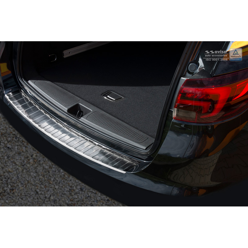 Stainless Steel Rear bumper protector  Opel Astra K Sportstourer 2015-2022 'Ribs'