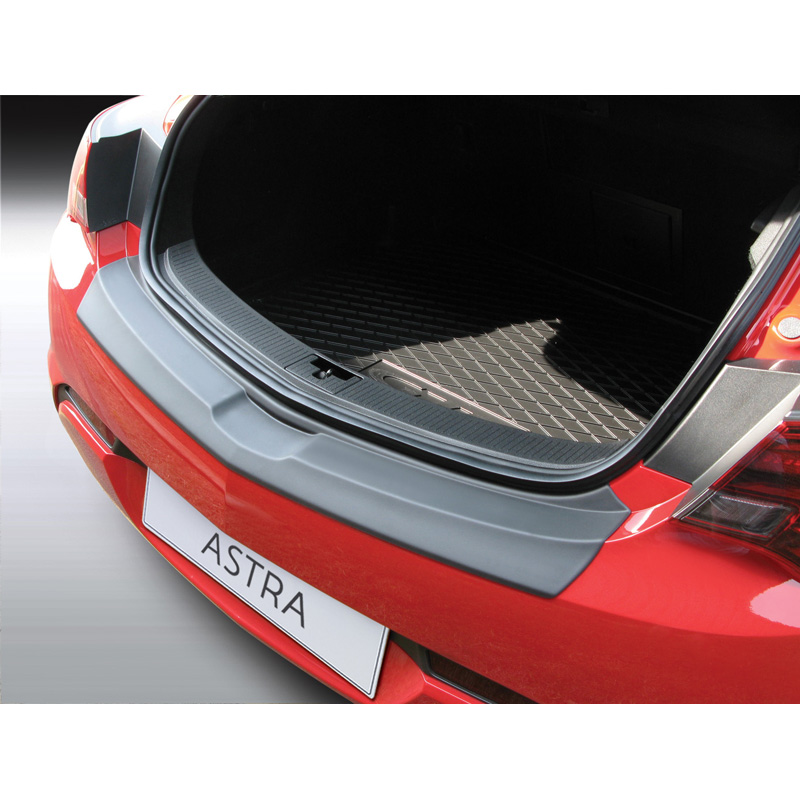 ABS Rear bumper protector  Opel Astra J GTC 3 doors 2012- Black