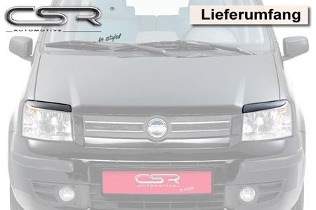 Koplampspoilers Fiat Panda 169