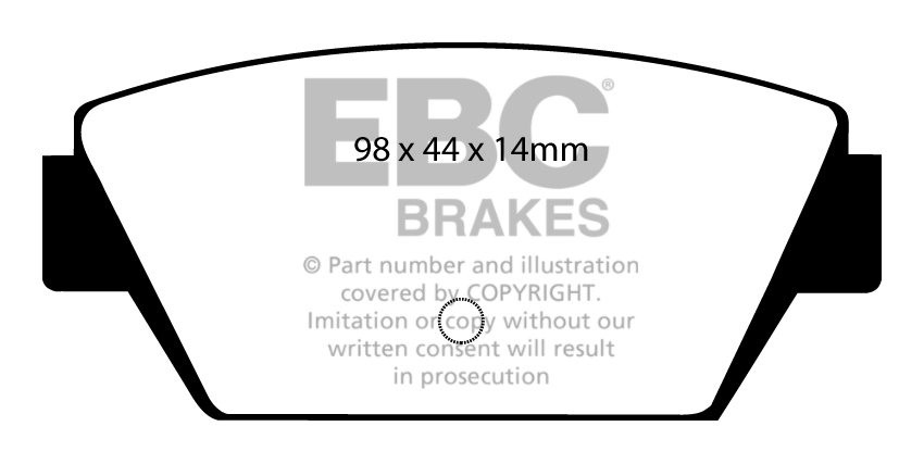 EBC Brakes MITSUBISHI Eclipse 2.0 4WD 91-95 Remblokken achterzij