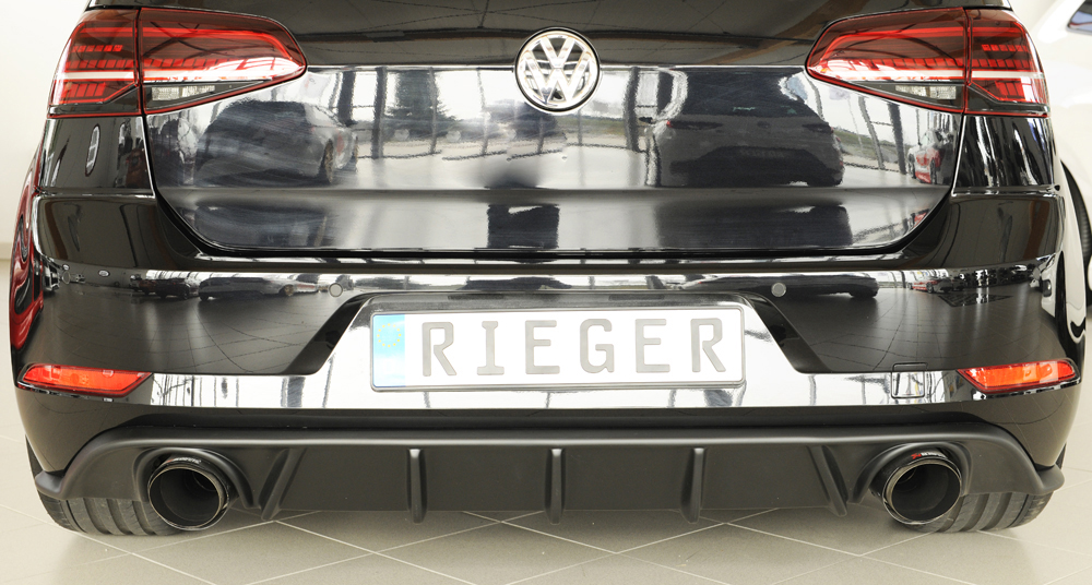 Achterbumper Diffusor Rieger VW Golf 7.5 GTI 2017-