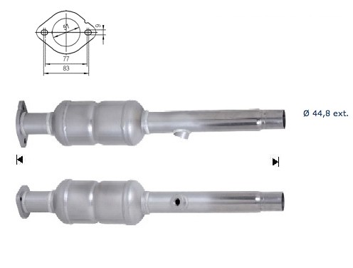 VW GOLF V 1.4i 16V 1390 cc 59 Kw / 80 cv BUD Magnaflow CAT Bouwj