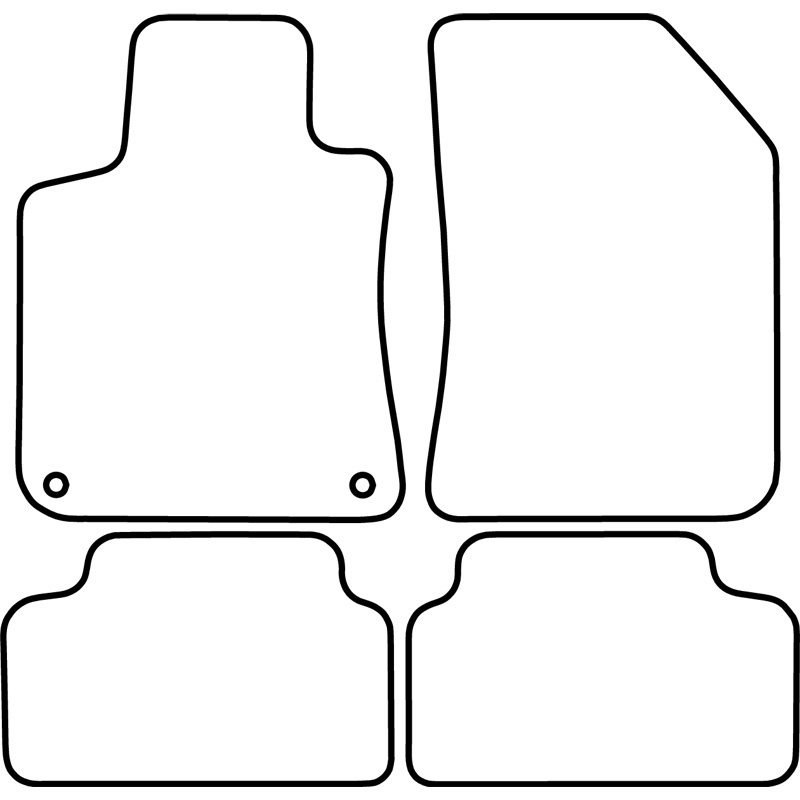 Set velour car mats  Peugeot 308 II 2013-