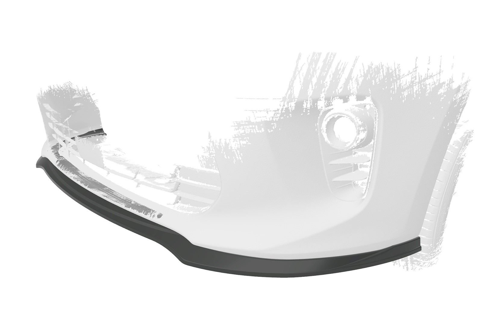 Voorspoiler Kia Rio 4 (YB) CSR Glans Zwart