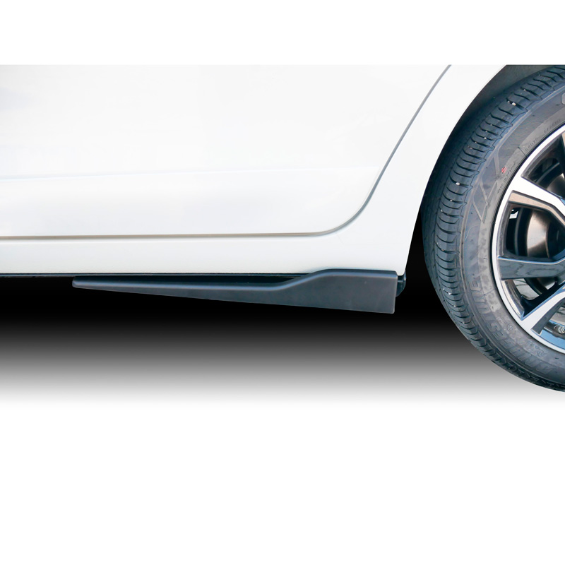 Simoni Racing Set universele sideskirts 'Wings' - Set à 2 stuks - ABS Zwart