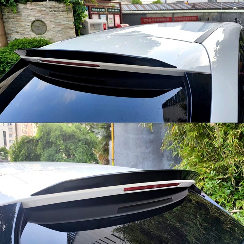 Roof spoiler (Spoiler Cap)  Mercedes CLA X118 Shooting Brake 2019-2025 (ABS Glossy Black)