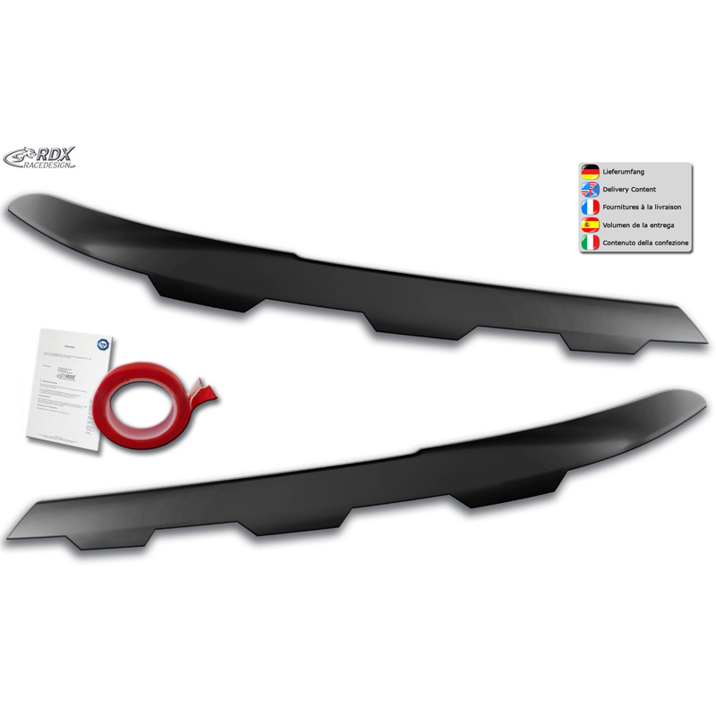 Head light spoilers  Volkswagen Passat 3G B8 Facelift 2019- (Carved) (ABS)