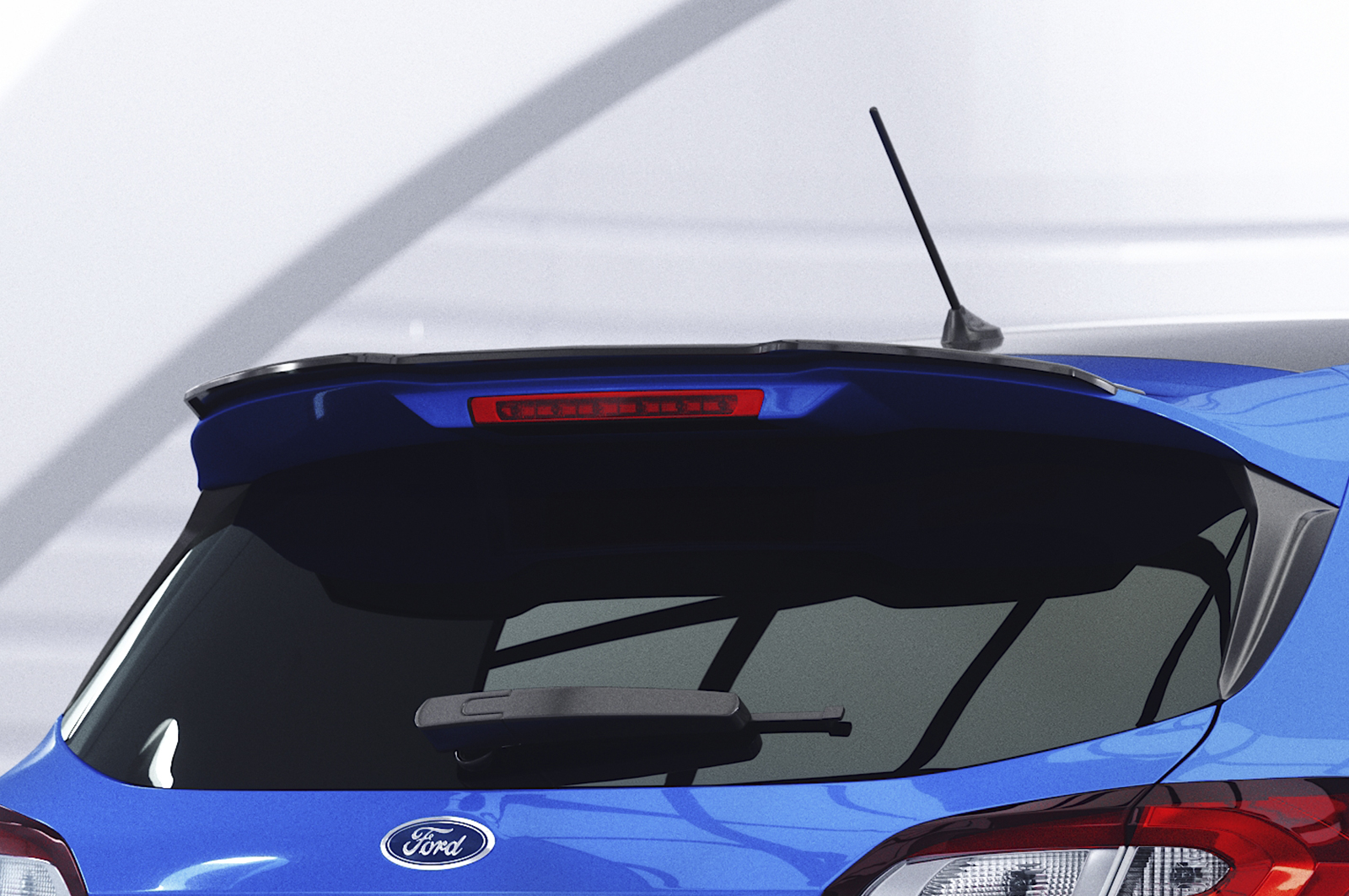 Spoiler Ford Fiesta MK8 ST/ST-Line CSR glans Zwart