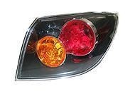 achterlicht, 5 drs Hatchback, zwart, buiten, links,-06/2006 Mazd