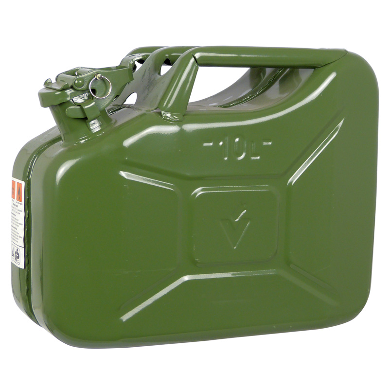 Carpoint Benzinekan / Jerrycan 10L groen metaal UN-keur